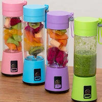 Portable Home Electric 6-Blade Juicer with USB Charging