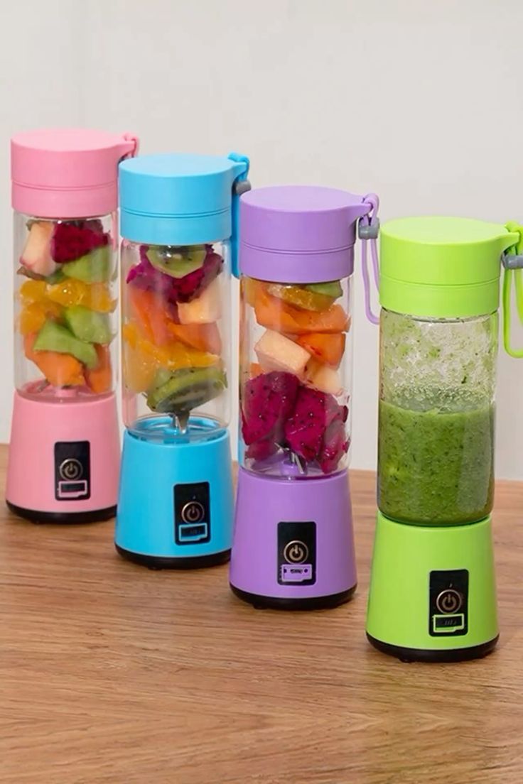 Portable Home Electric 6-Blade Juicer with USB Charging