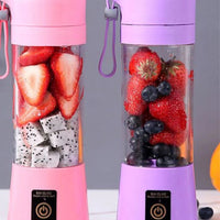 Portable Home Electric 6-Blade Juicer with USB Charging