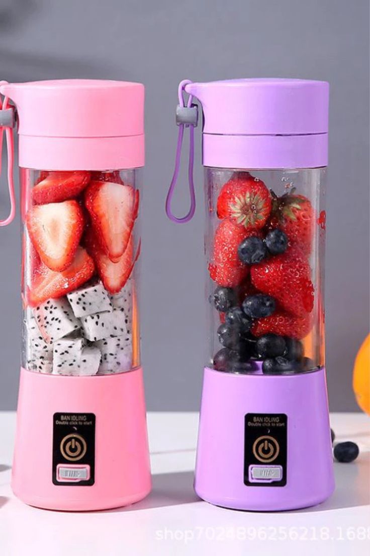 Portable Home Electric 6-Blade Juicer with USB Charging
