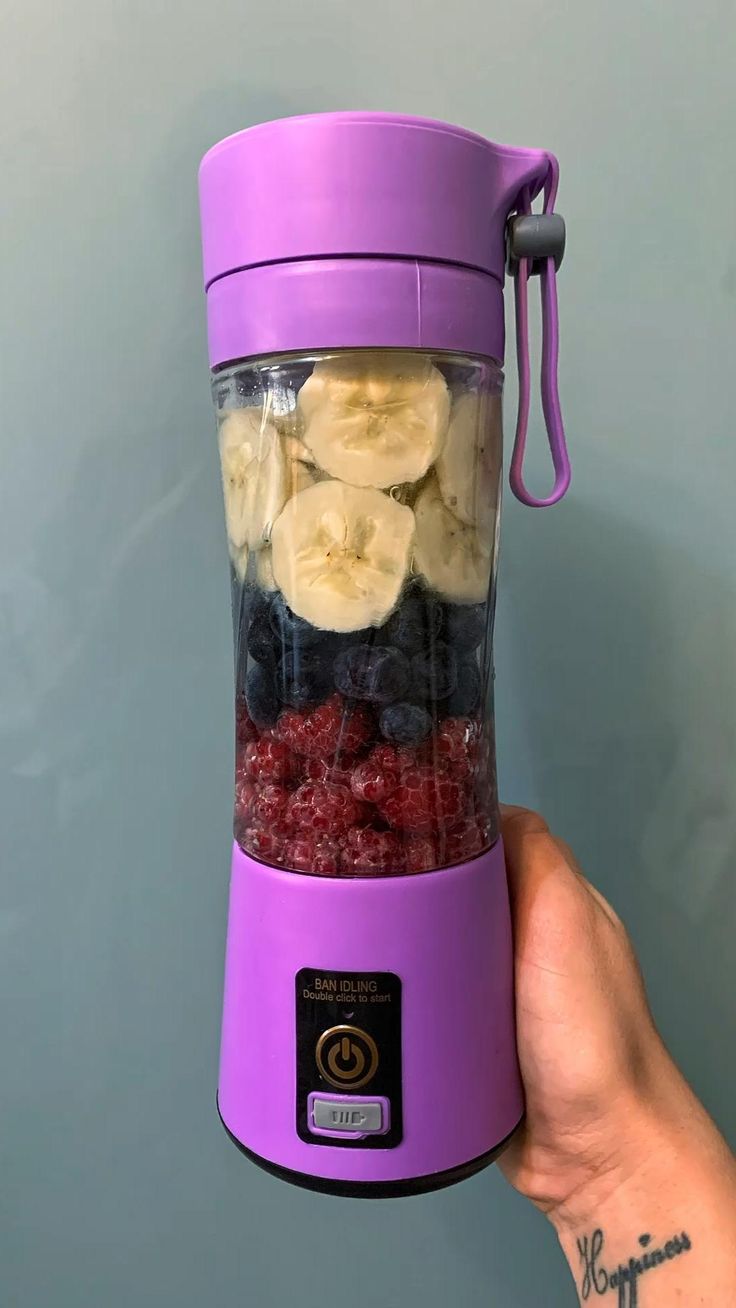 Portable Home Electric 6-Blade Juicer with USB Charging