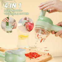 4 in 1 Portable Electric Vegetable Cutter Set